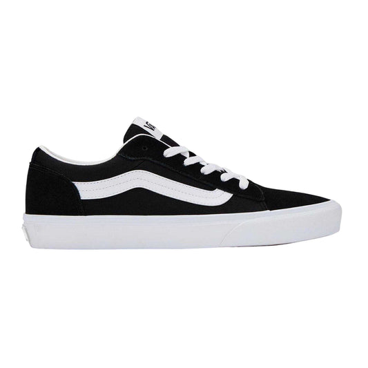 Black-White - Front - Vans Mens Canvas Trainers