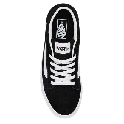 Black-White - Side - Vans Mens Canvas Trainers