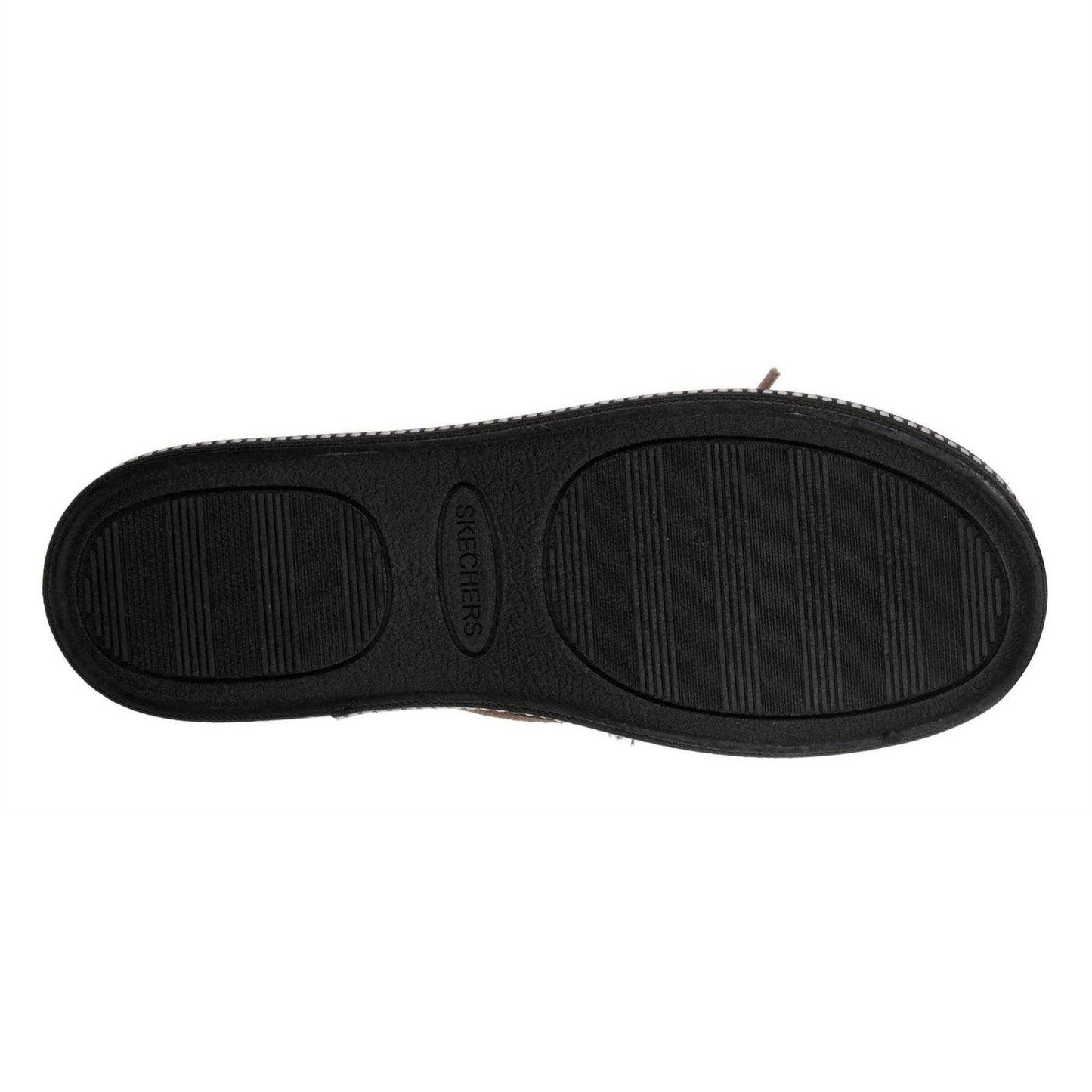 Black - Lifestyle - Skechers Womens-Ladies Cozy Faux Suede Flat Moccasin Slippers