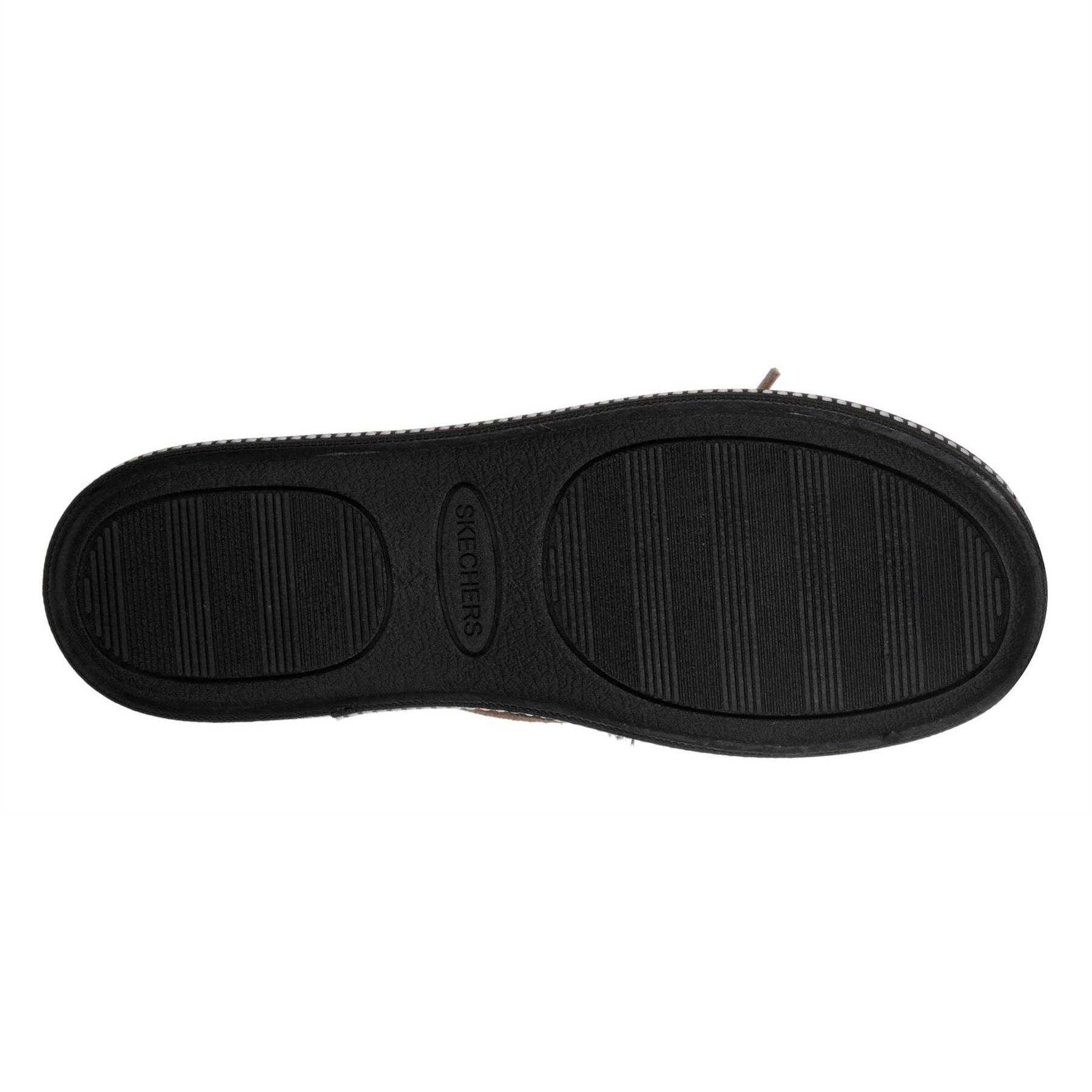 Black - Lifestyle - Skechers Womens-Ladies Cozy Faux Suede Flat Moccasin Slippers