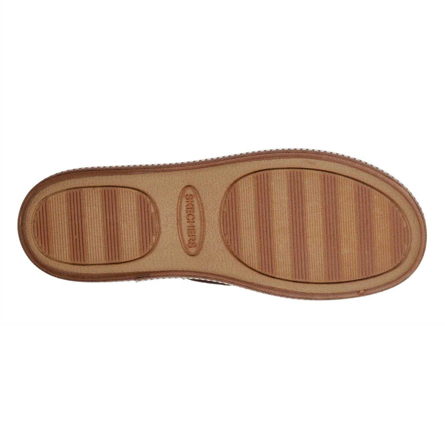 Chestnut - Lifestyle - Skechers Womens-Ladies Cozy Faux Suede Flat Moccasin Slippers