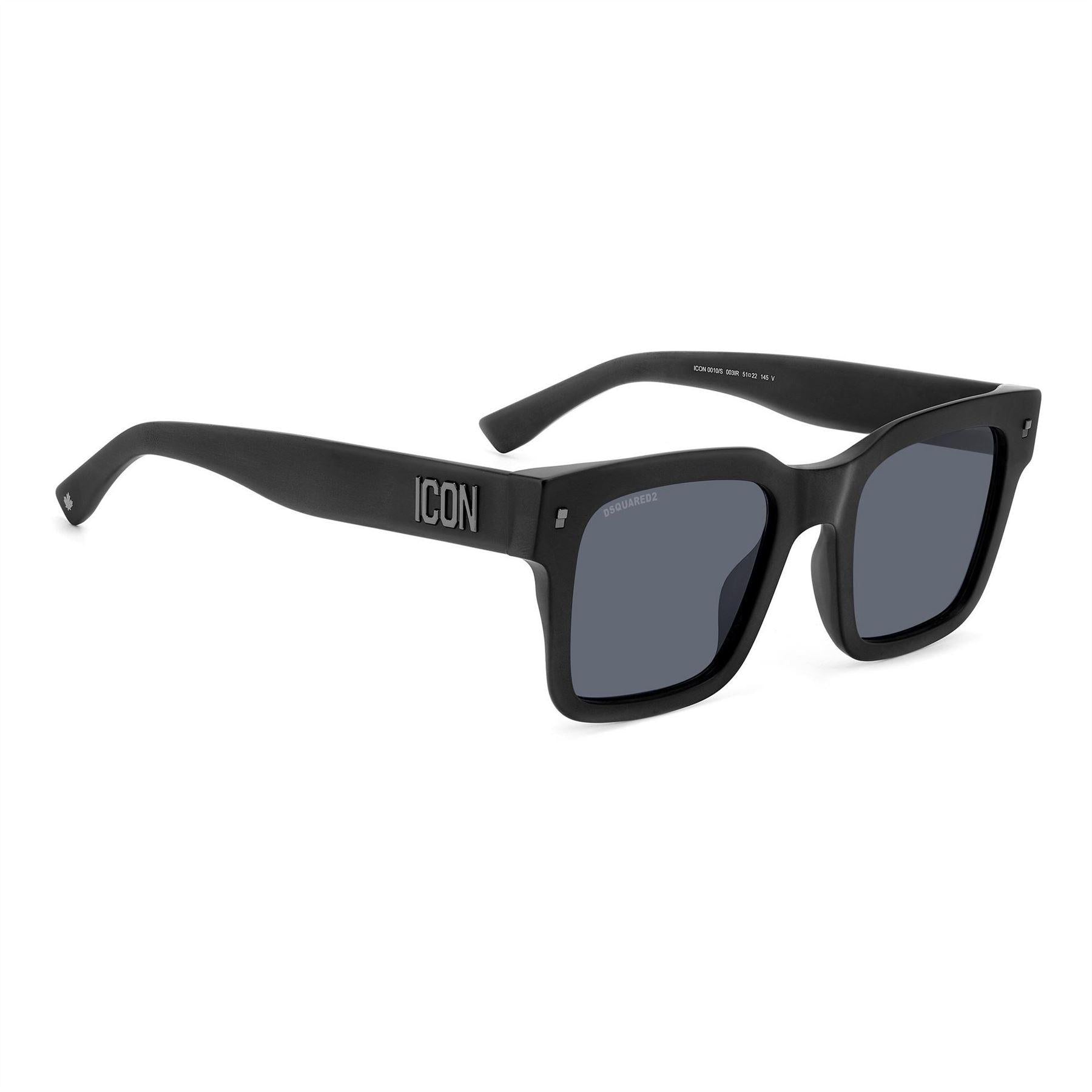 Black - Side - DSquared2 Unisex Adult Dsquared Icon Sunglasses