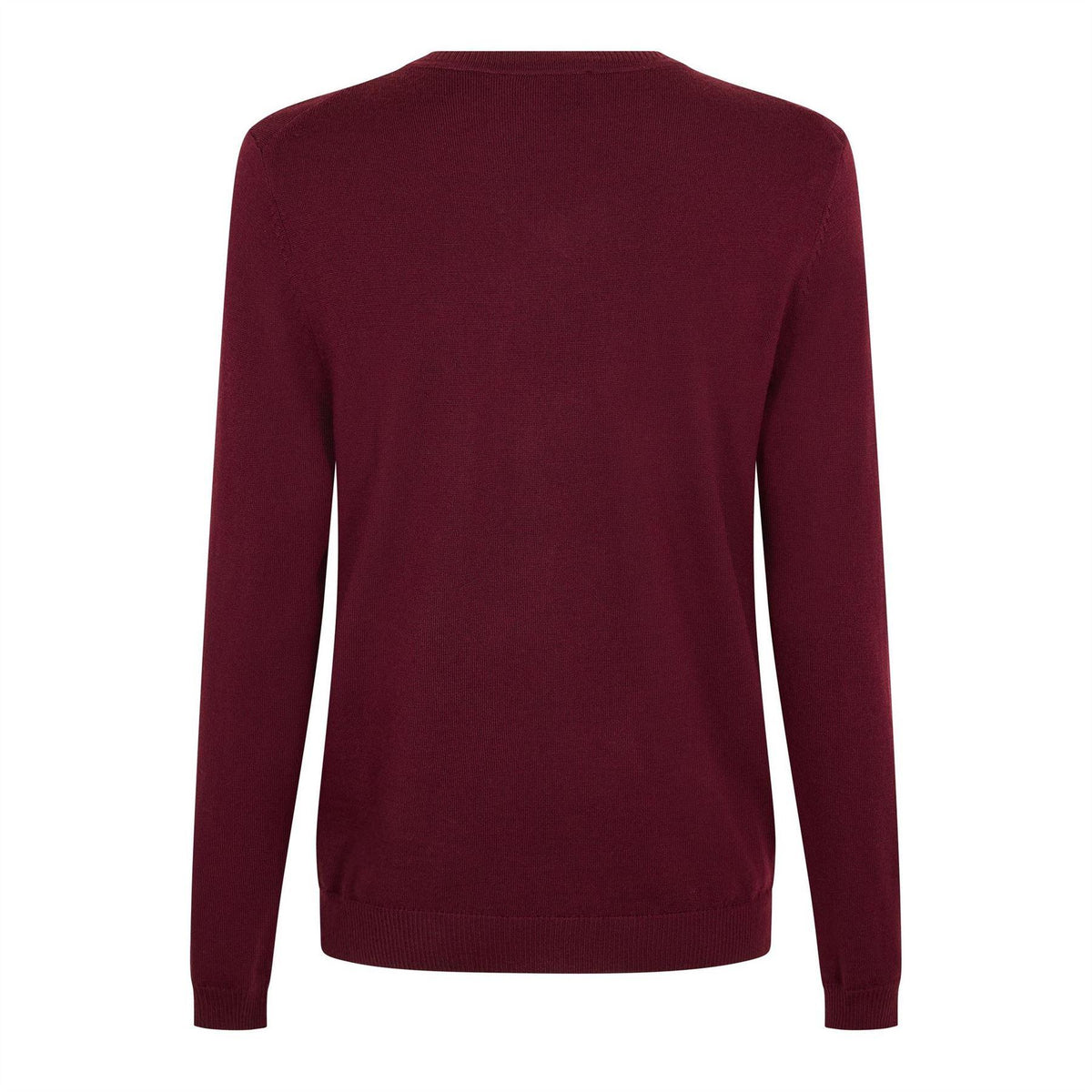 Dark Red - Back - Boss Mens Batisse V Neck Sweater Top
