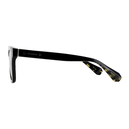 Black - Side - AllSaints Unisex Adult Phoenix  Wayfarer Sunglasses