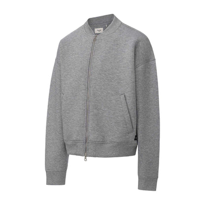 Grey - Side - Firetrap Mens Scuba Bomber Jacket
