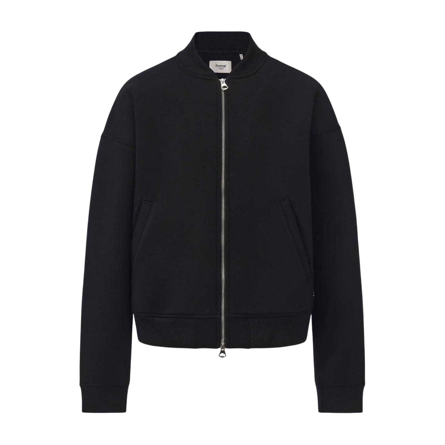 Black - Front - Firetrap Mens Scuba Bomber Jacket