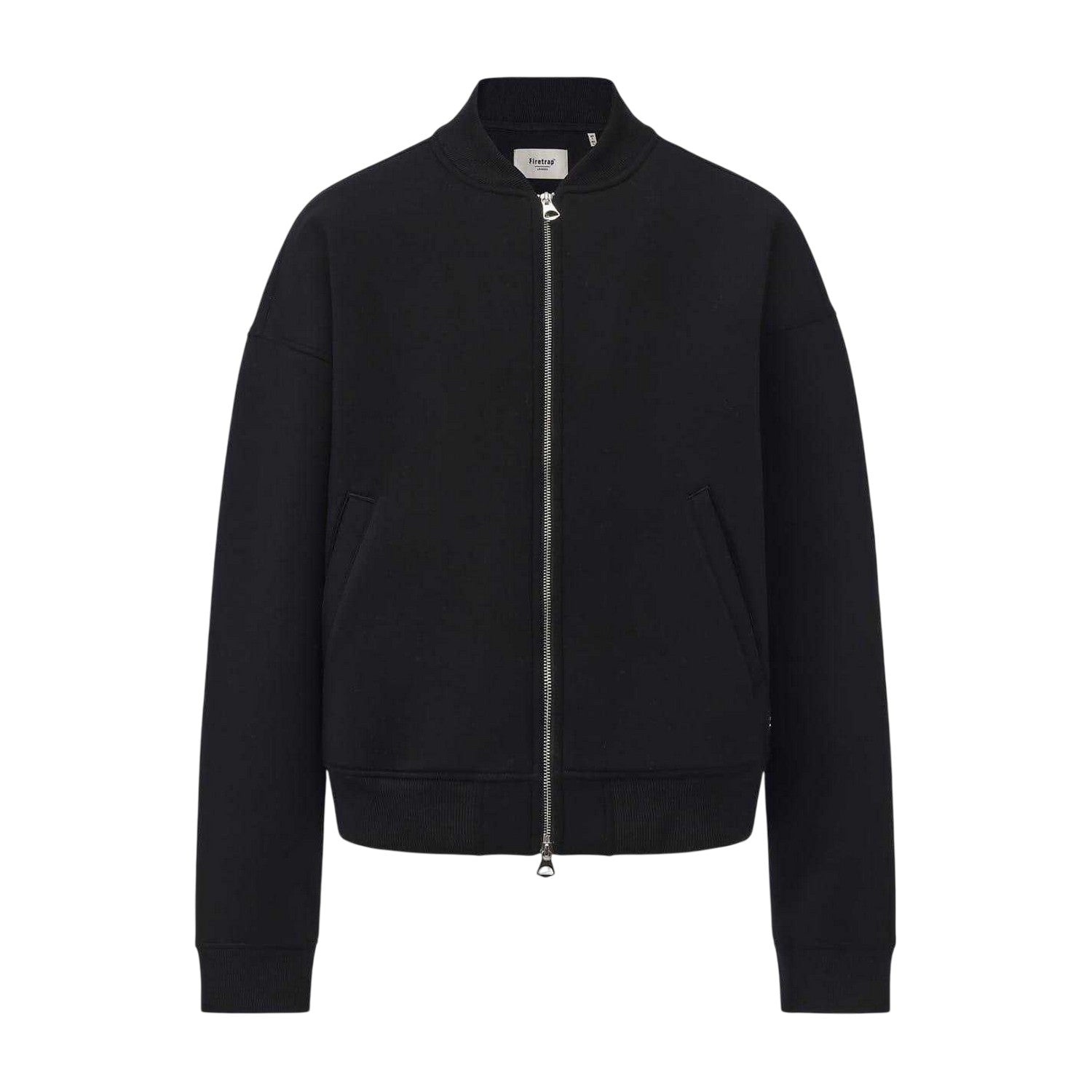 Black - Front - Firetrap Mens Scuba Bomber Jacket