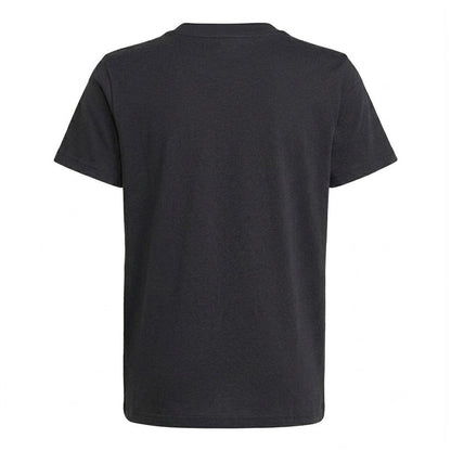 Black - Back - Adidas Childrens-Kids Big Logo T-Shirt
