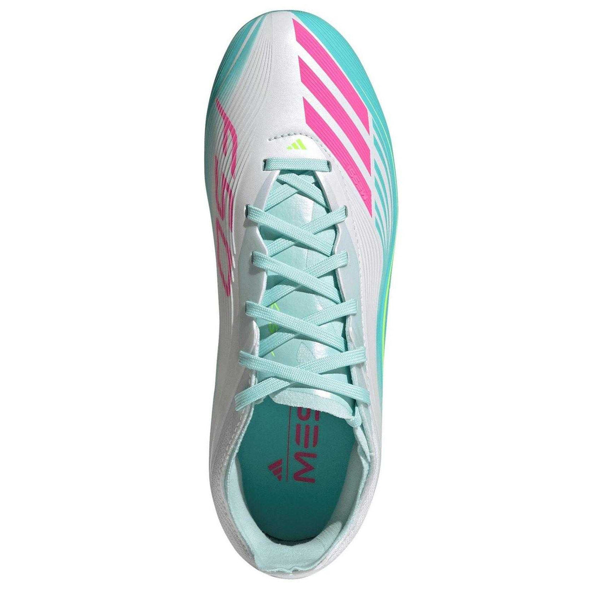 White-Pink-Blue - Lifestyle - Adidas Childrens-Kids X Speedportal.3 Firm Ground Football Boots