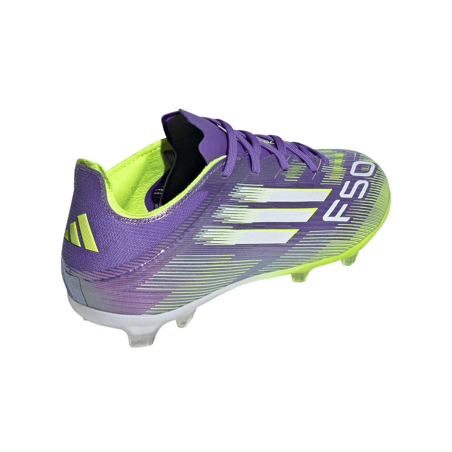Purple-White - Back - Adidas Childrens-Kids X Speedportal.3 Firm Ground Football Boots