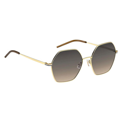 Gold - Side - Boss Unisex Adult Round Geometric Sunglasses
