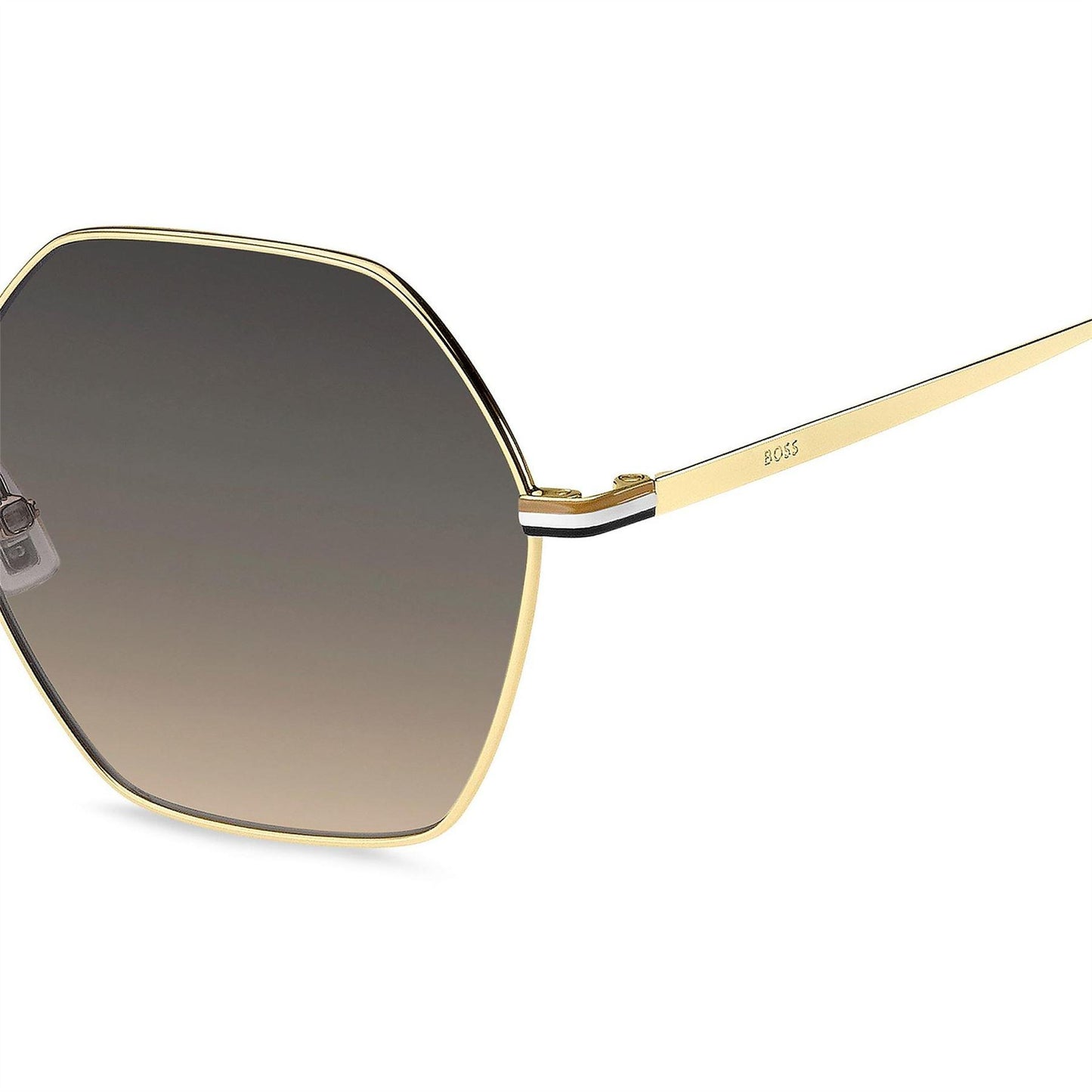 Gold - Lifestyle - Boss Unisex Adult Round Geometric Sunglasses
