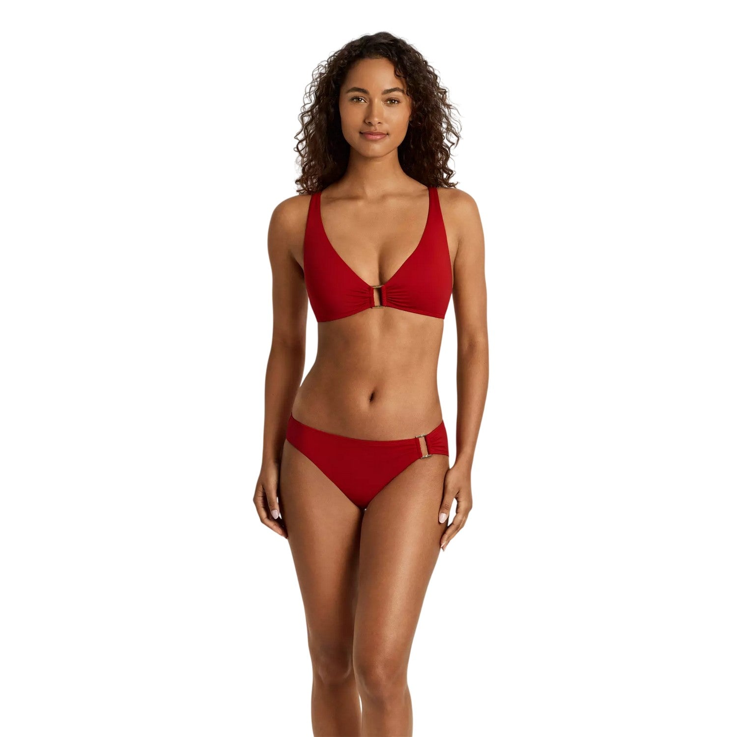 Red - Side - Ralph Lauren Womens-Ladies Lauren Bikini Top