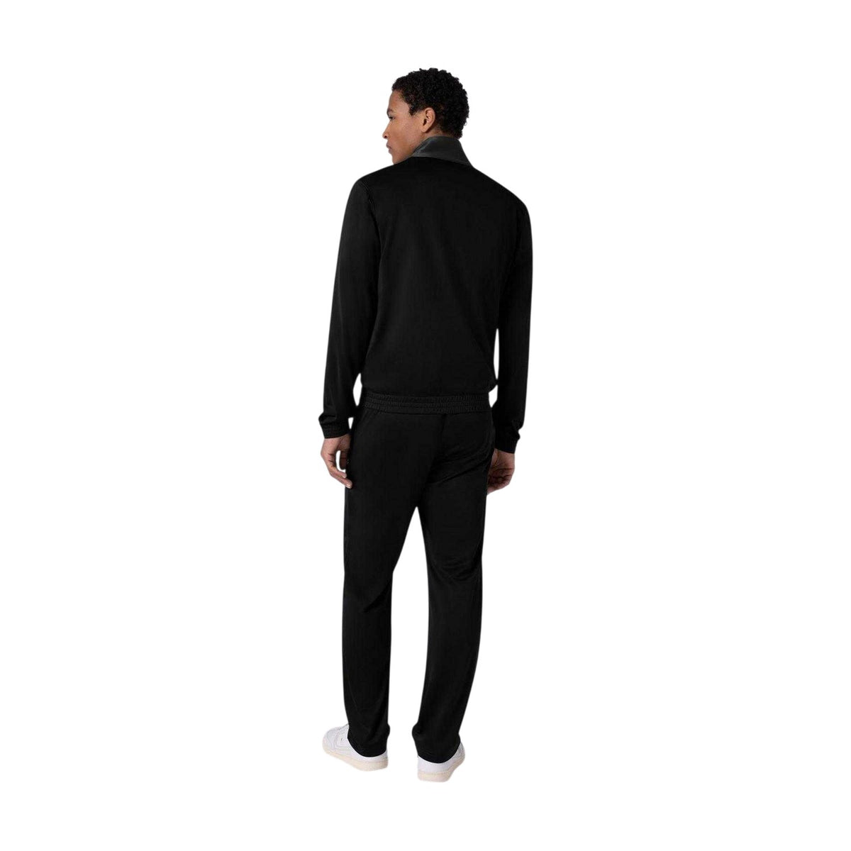 Black - Back - Champion Mens Logo Polyester Tracksuit