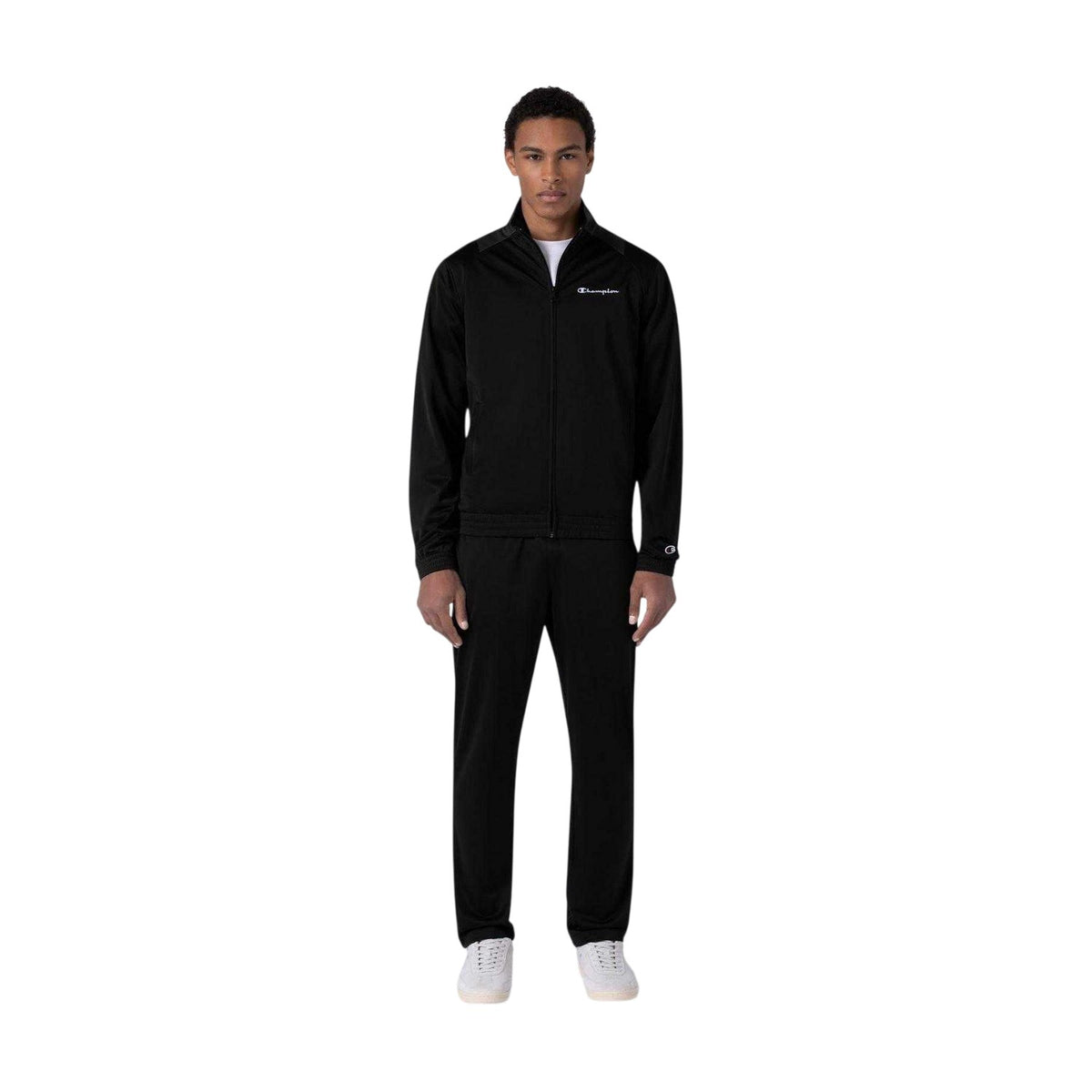 Black - Lifestyle - Champion Mens Logo Polyester Tracksuit