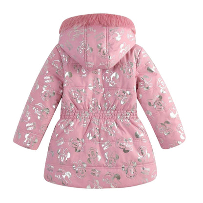 Mouse Grey - Back - Disney Girls Minnie Mouse Coat