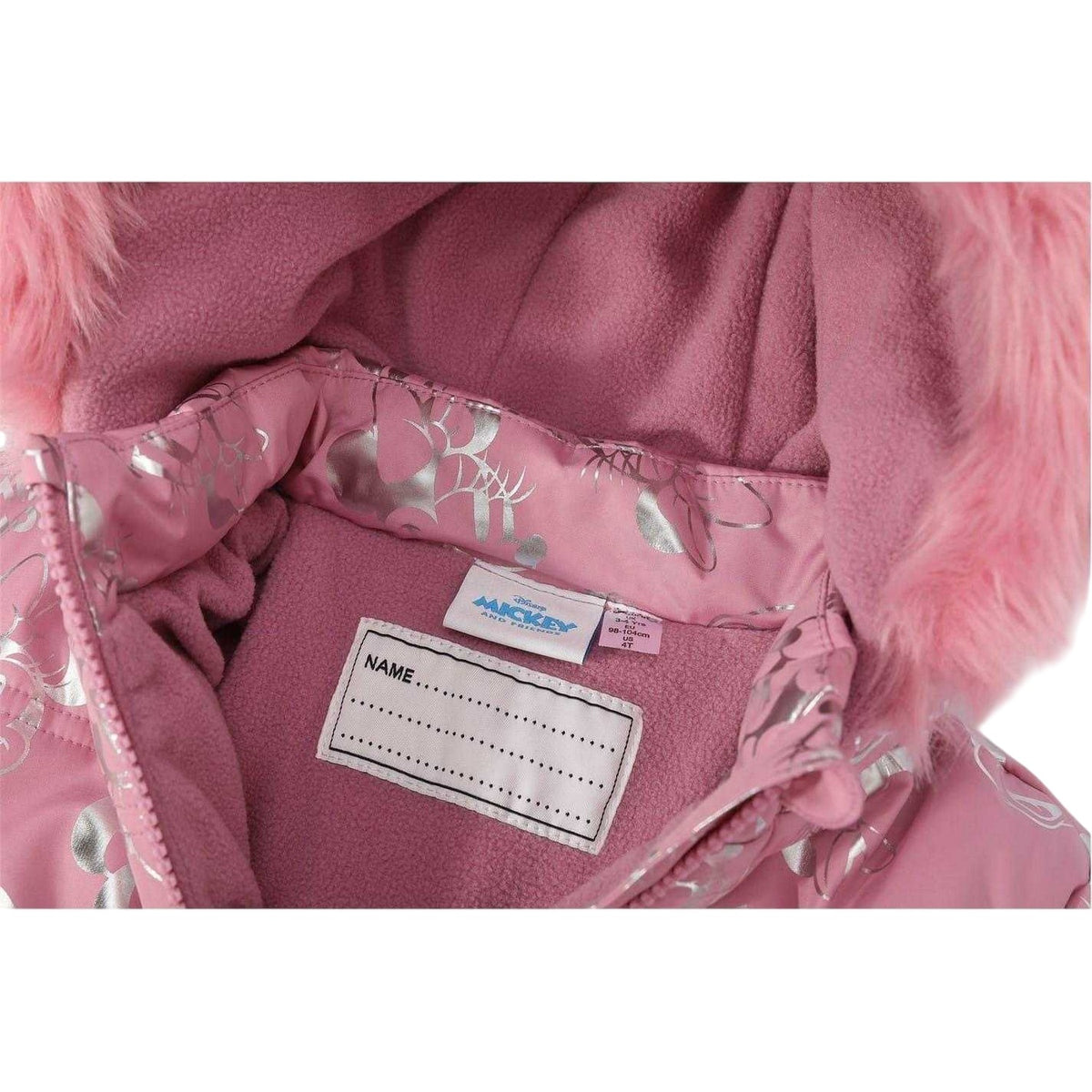 Mouse Grey - Side - Disney Girls Minnie Mouse Coat