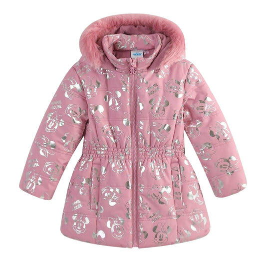 Mouse Grey - Front - Disney Girls Minnie Mouse Coat