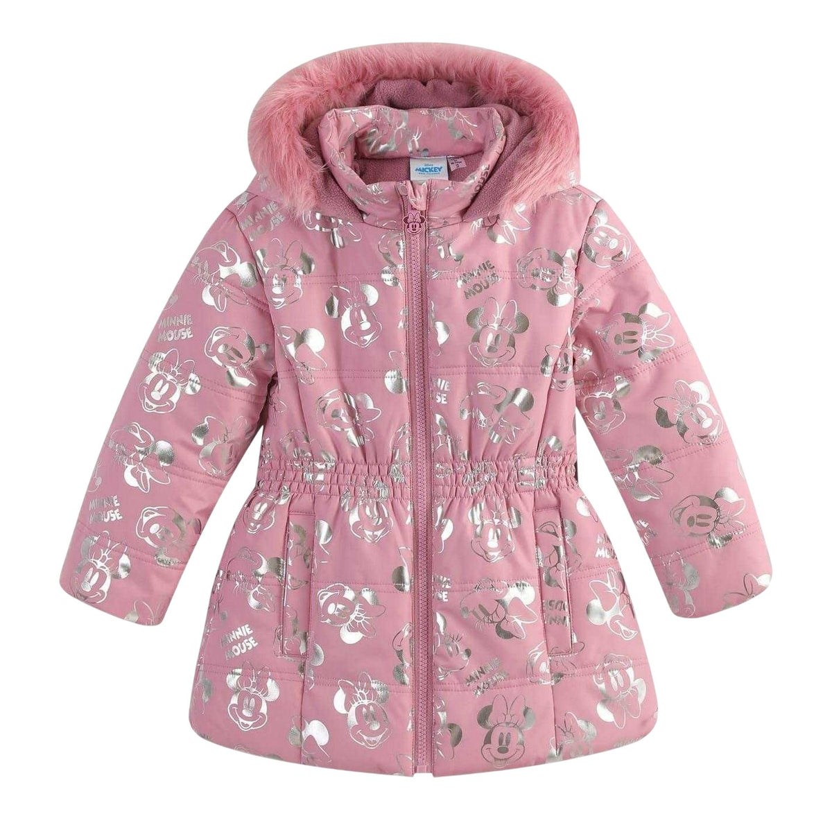 Mouse Grey - Front - Disney Girls Minnie Mouse Coat