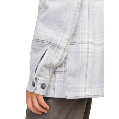 Grey Melange - Side - Jack And Jones Mens Raymond Shacket