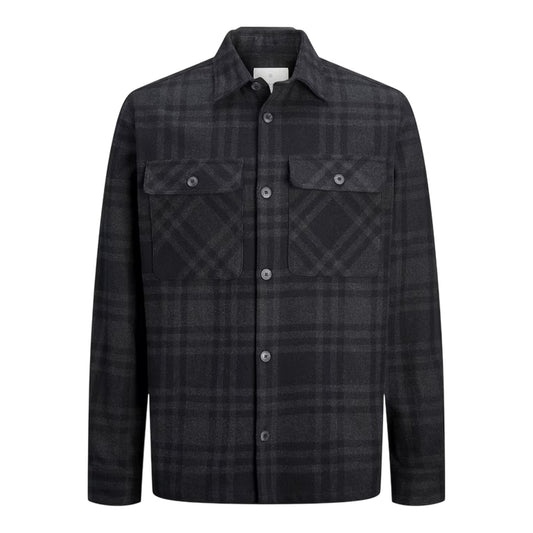 Black Beauty - Front - Jack And Jones Mens Raymond Shacket