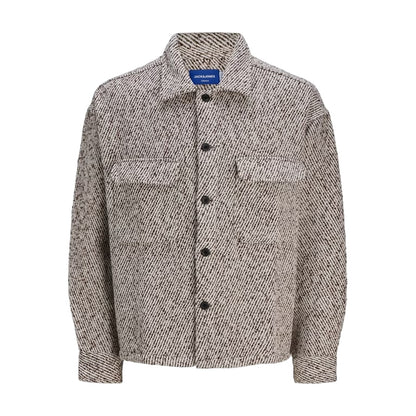 Chocolate - Front - Jack And Jones Mens Relaxed Fit Winter Overshirt