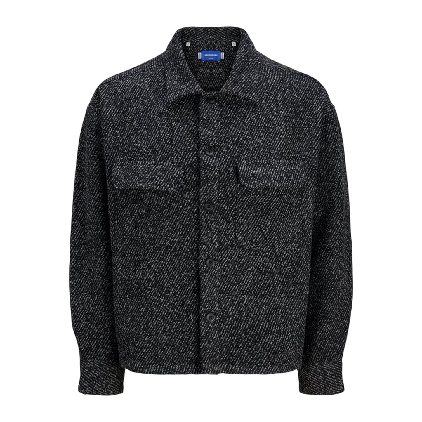 Black - Front - Jack And Jones Mens Relaxed Fit Winter Overshirt