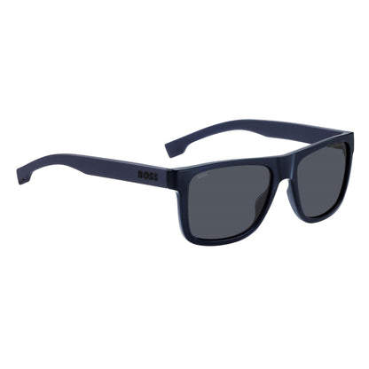 Blue - Side - Boss Mens Rectangular Sunglasses