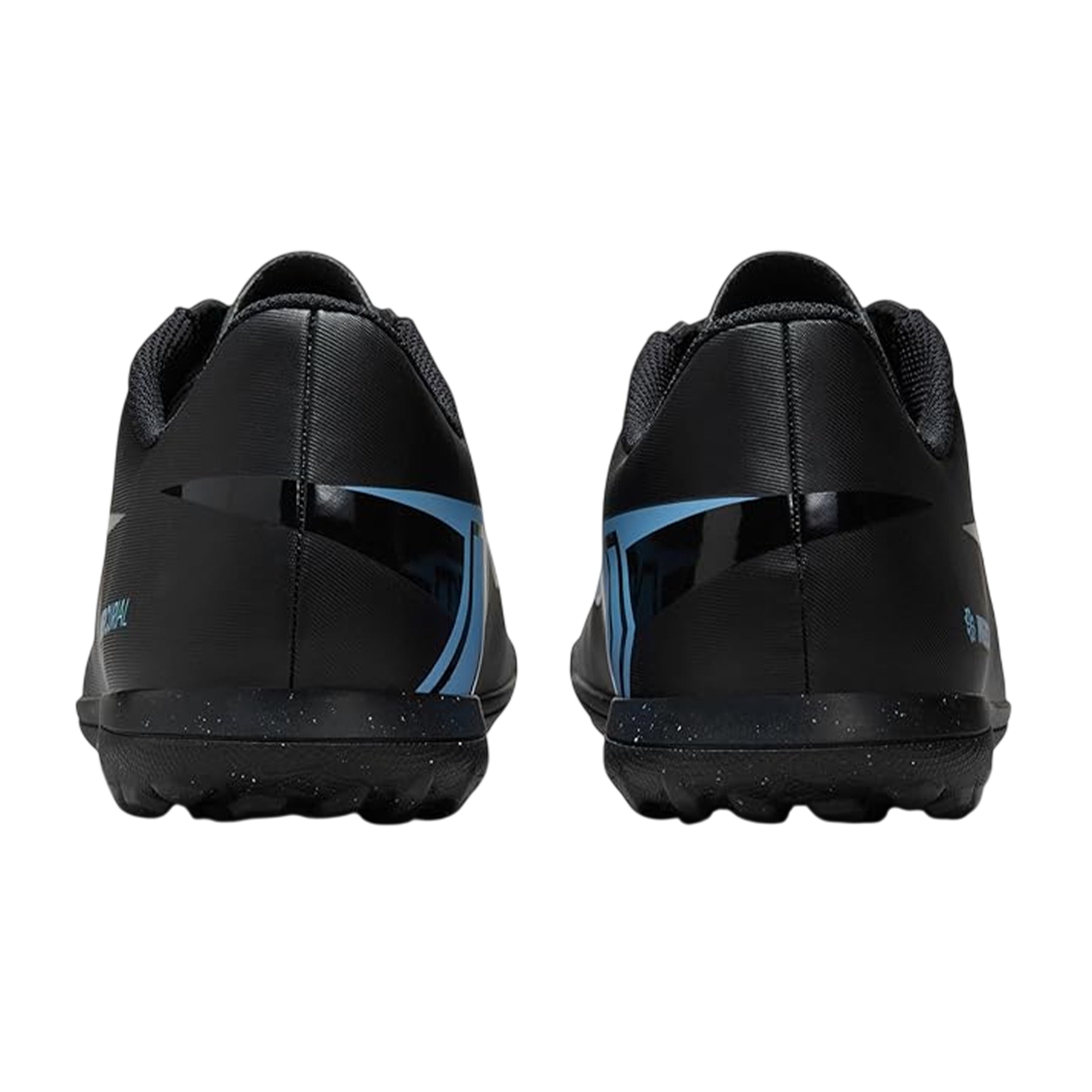 Black-Blue - Back - Nike Childrens-Kids Vapor Ribbed Synthetic Football Astro Turf Trainers