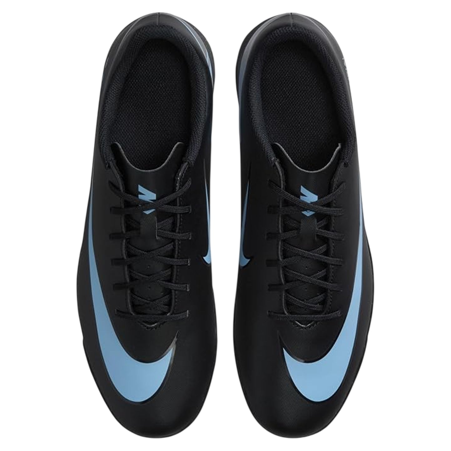 Black-Blue - Side - Nike Childrens-Kids Vapor Ribbed Synthetic Football Astro Turf Trainers