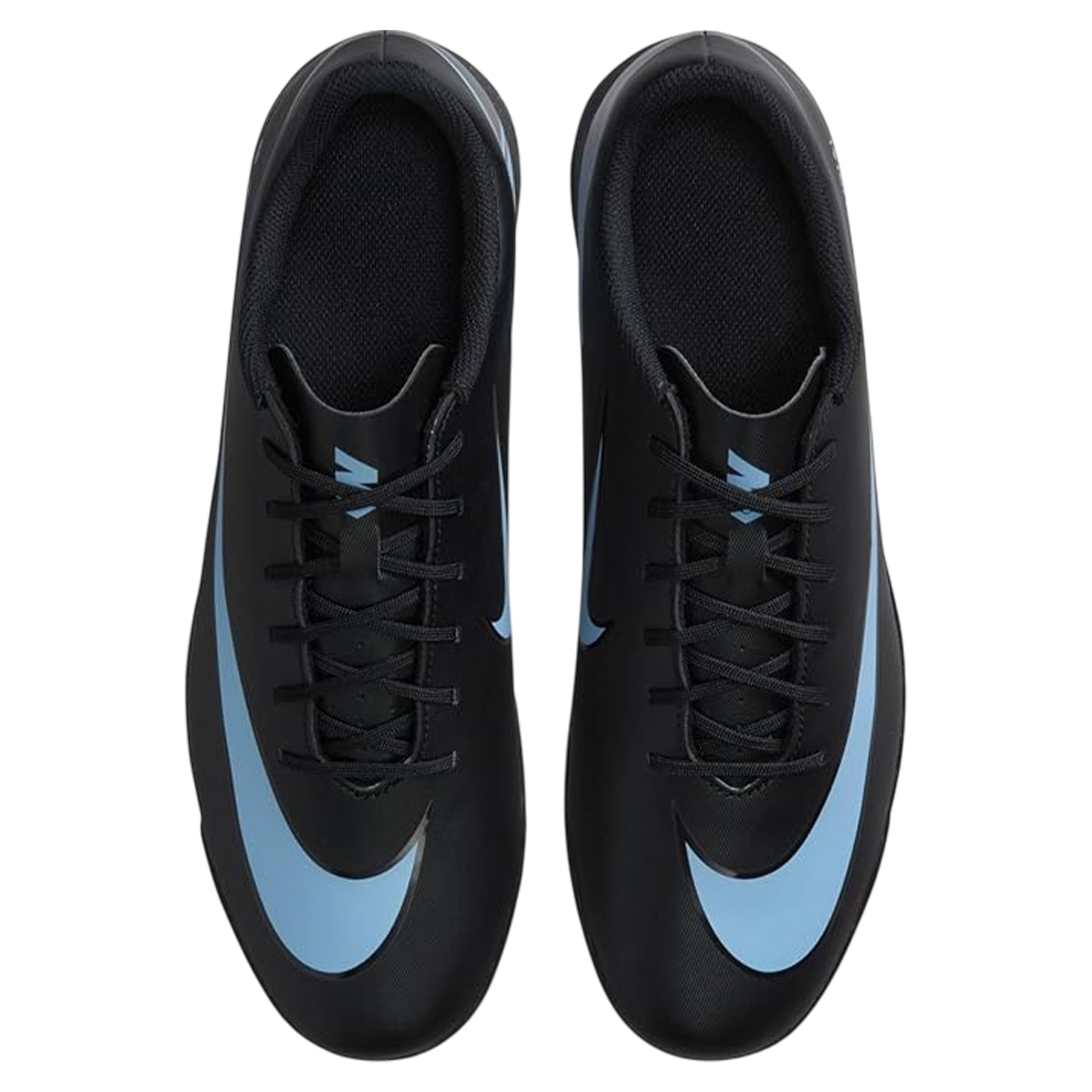 Black-Blue - Side - Nike Childrens-Kids Vapor Ribbed Synthetic Football Astro Turf Trainers