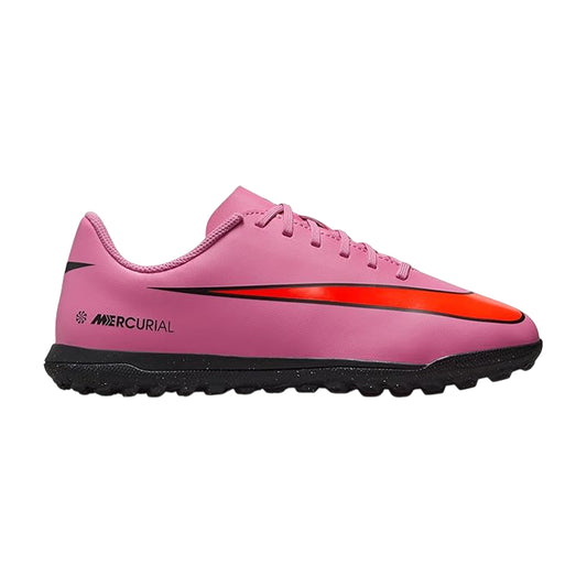 Pink-Black - Front - Nike Childrens-Kids Vapor Ribbed Astro Turf Trainers