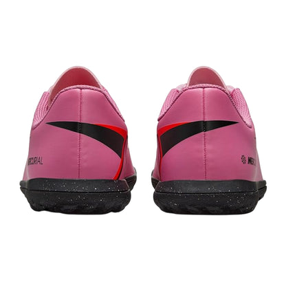 Pink-Black - Back - Nike Childrens-Kids Vapor Ribbed Synthetic Football Astro Turf Trainers