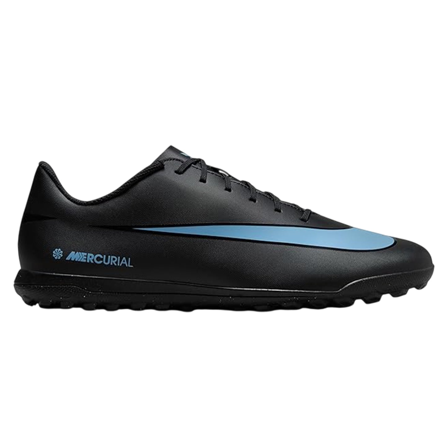 Black-Blue - Front - Nike Childrens-Kids Vapor Ribbed Synthetic Football Astro Turf Trainers