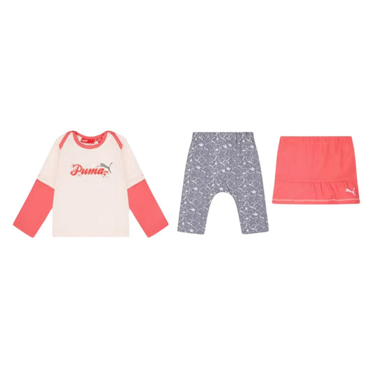 Multicoloured - Front - Puma Baby Story Top And Leggings Set