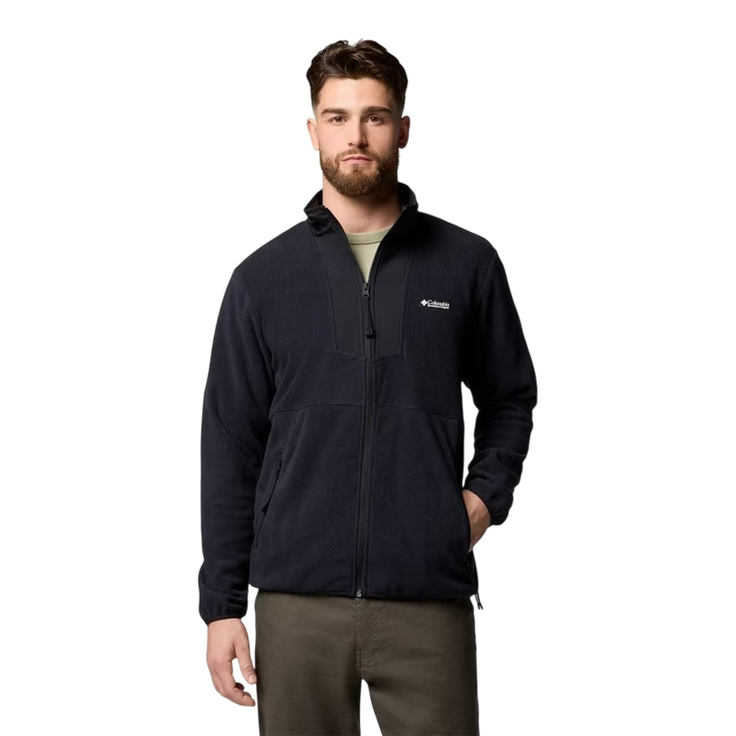 Black - Front - Columbia Mens Sequoia Fleece Jacket