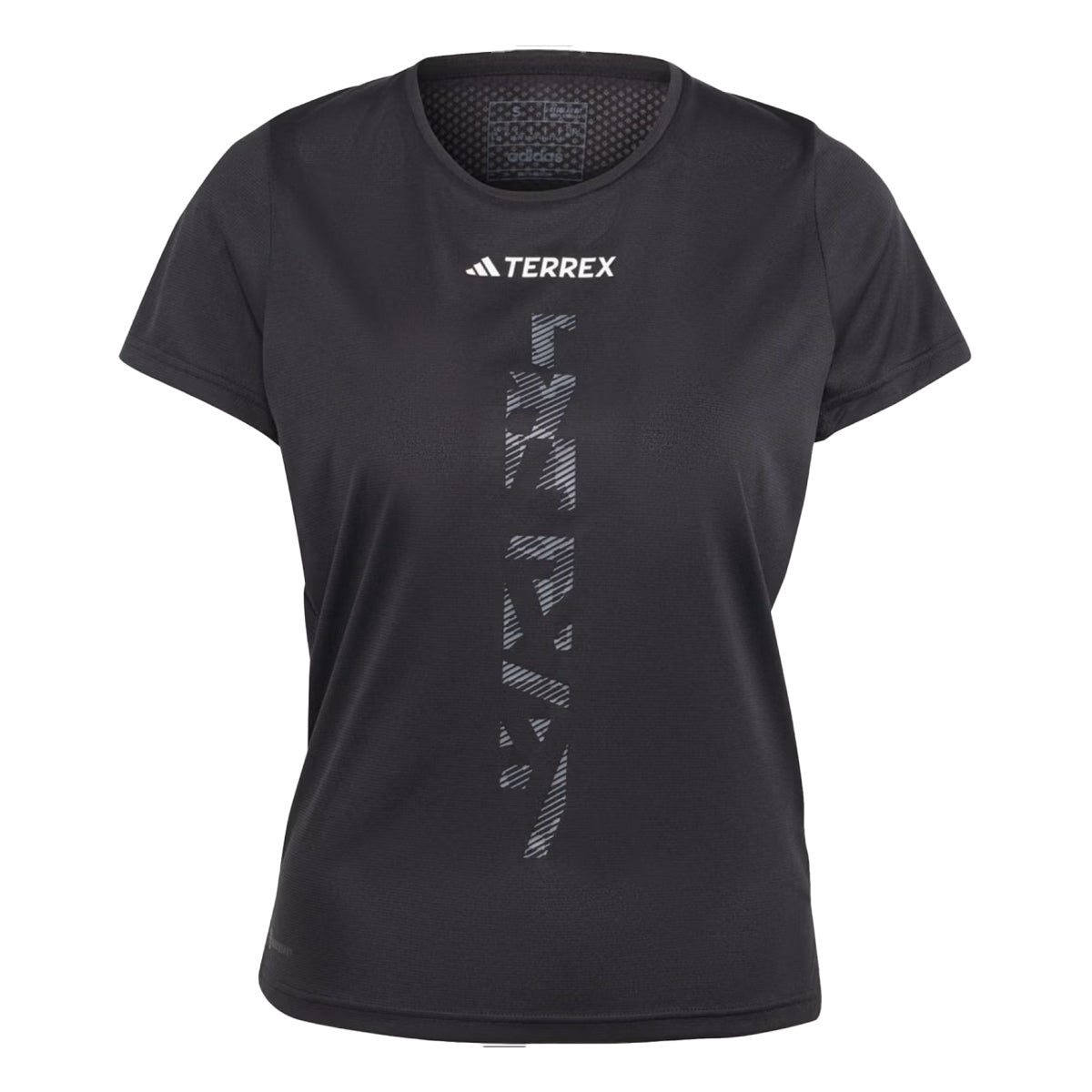 Black - Front - Adidas Womens-Ladies Terrex Agravic Trail Running T-Shirt