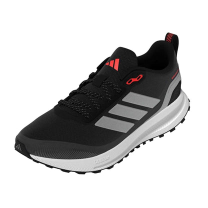 Black-Silver - Lifestyle - Adidas Mens Runfalcon 5 Water Repellent Trainers