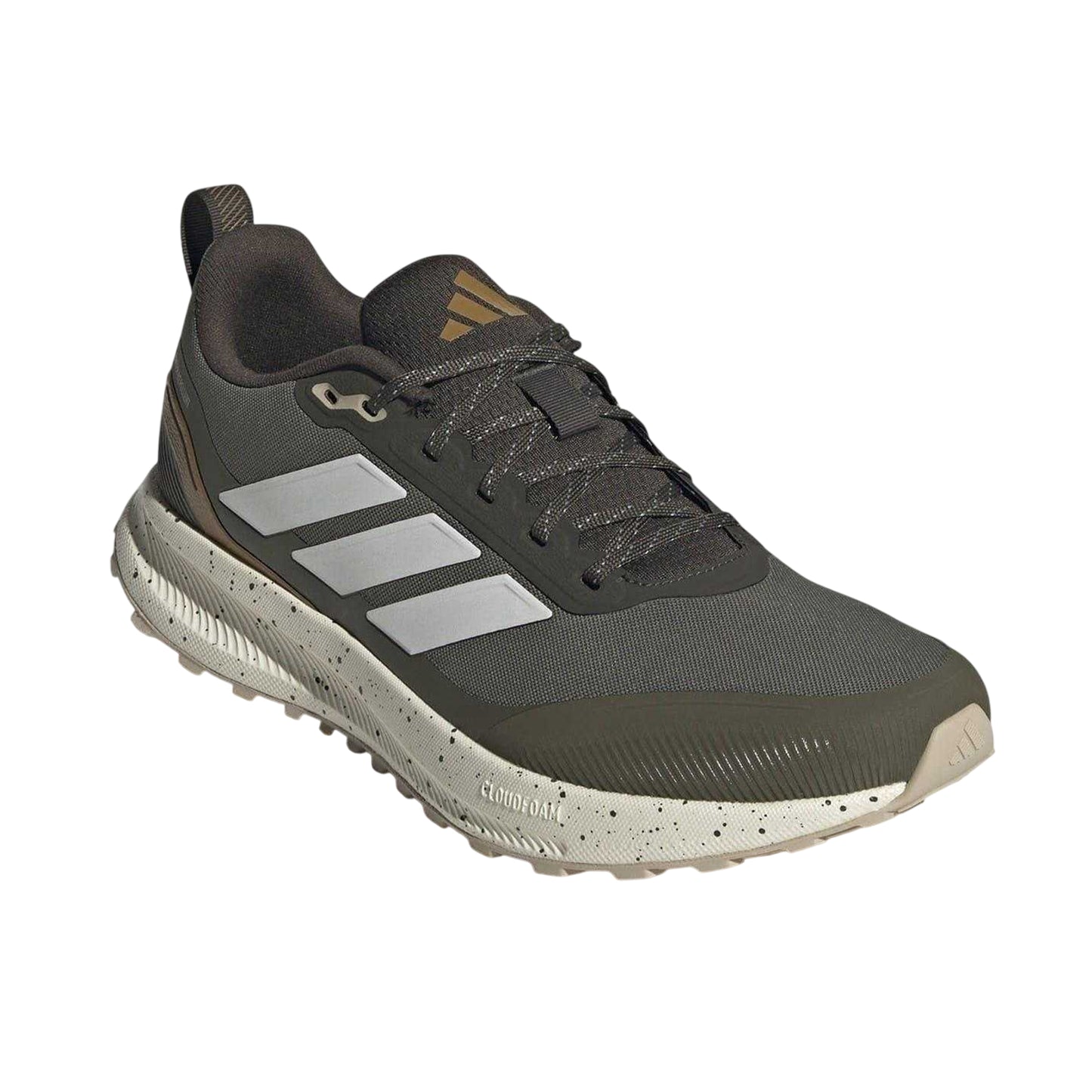 Olive-White - Lifestyle - Adidas Mens Runfalcon 5 Water Repellent Trainers