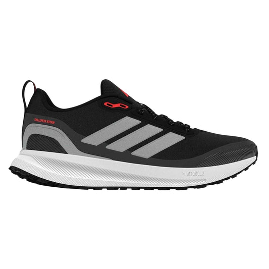 Black-Silver - Front - Adidas Mens Runfalcon 5 Water Repellent Trainers