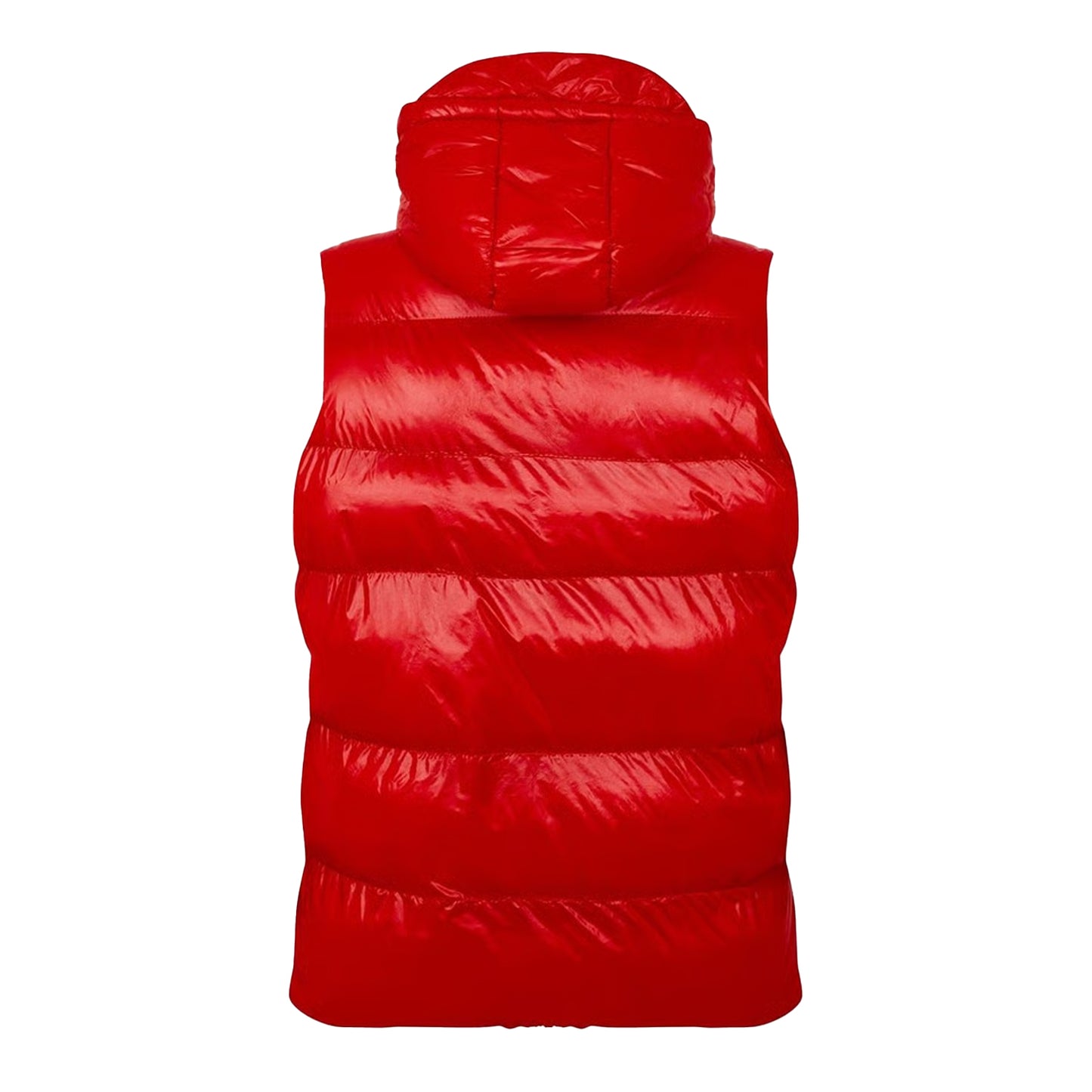 Red - Back - Born Rich Mens Plain Hooded Gilet