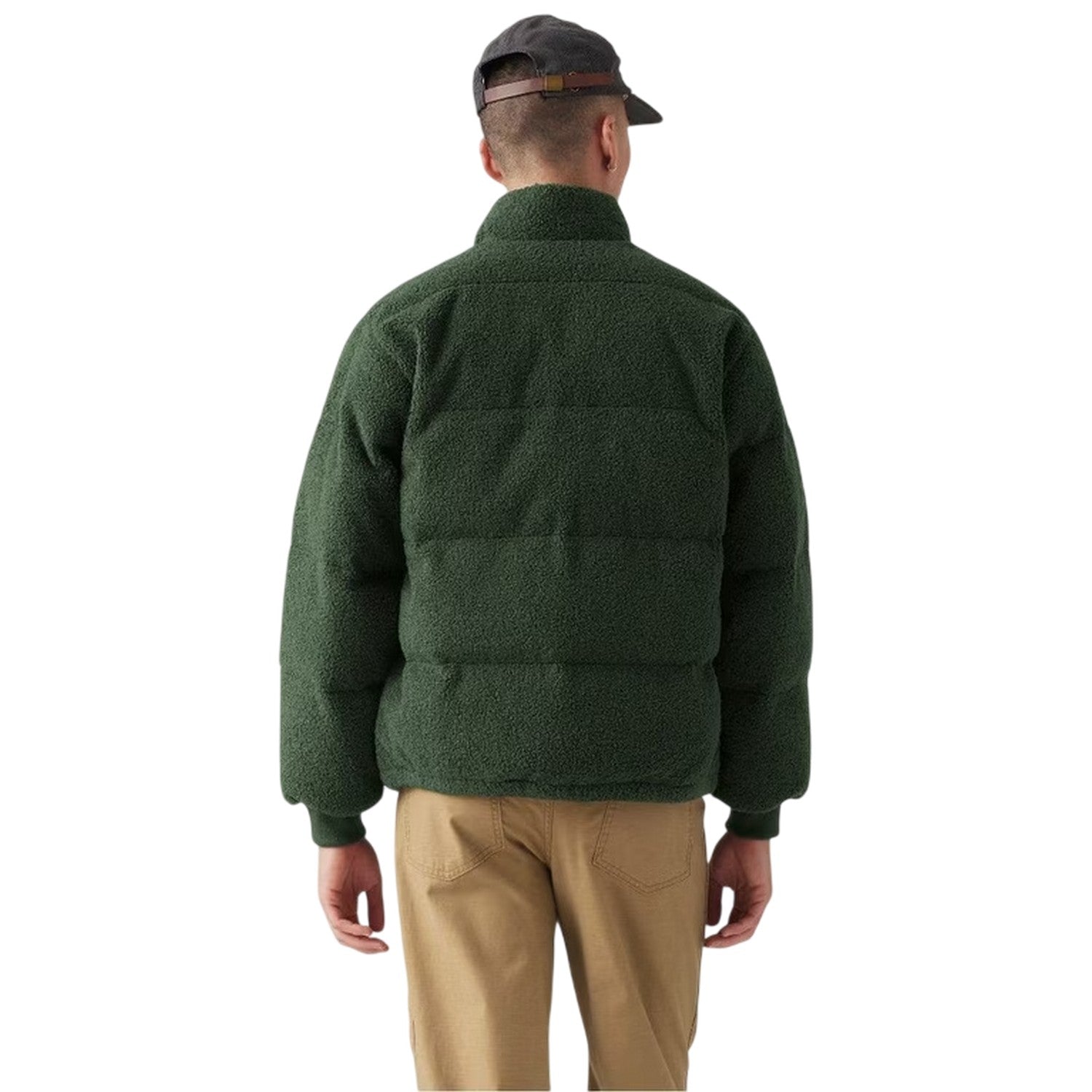 Brown - Pack Shot - Levis Mens Rocky Quilted Puffer Jacket