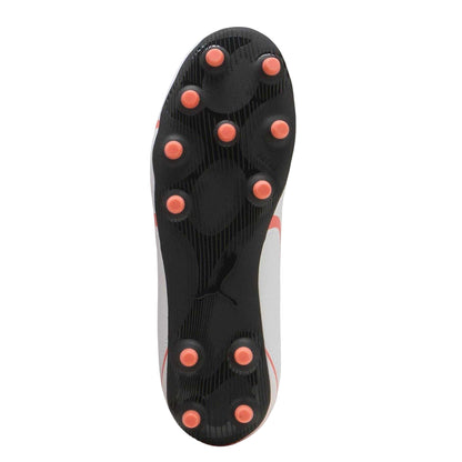 White-Glowing Red - Lifestyle - Puma Childrens-Kids Vitoria FG-AG Firm Ground Football Boots