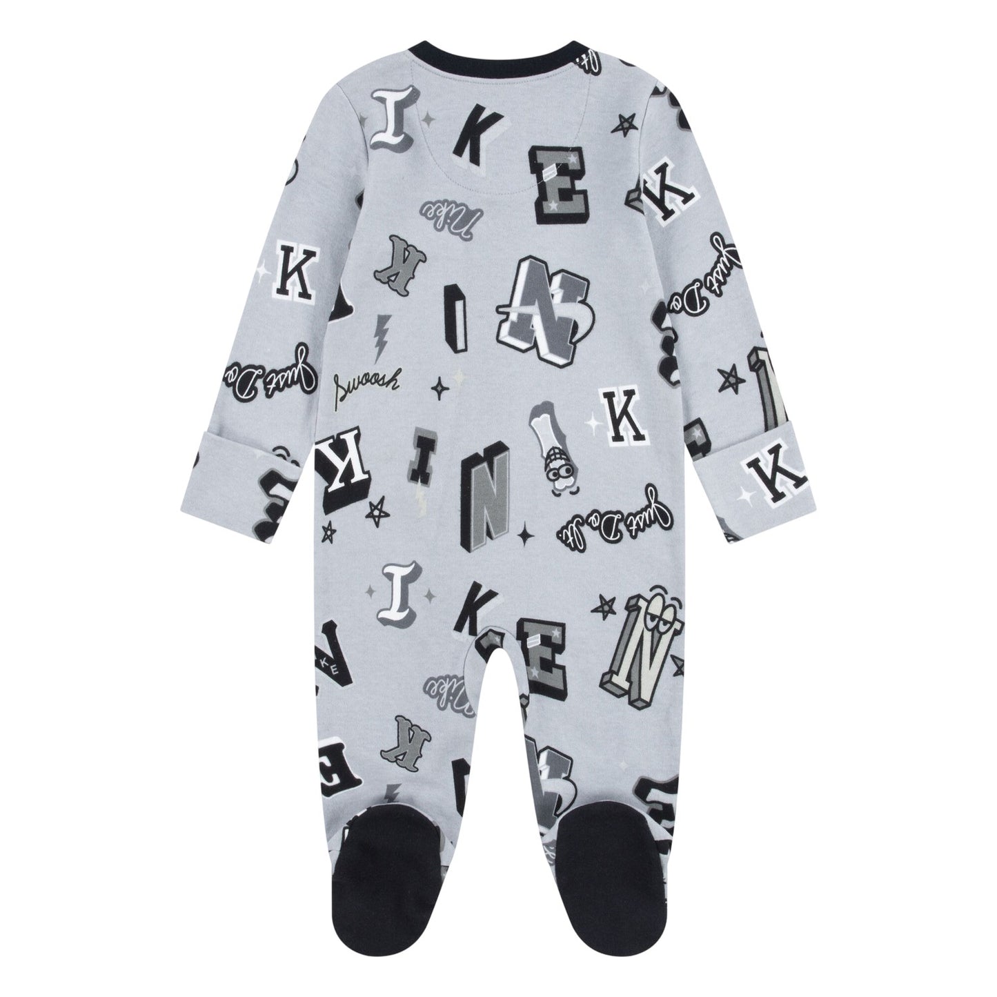 Smoke Grey - Back - Nike Baby Boys Next Gen Full Foot Romper