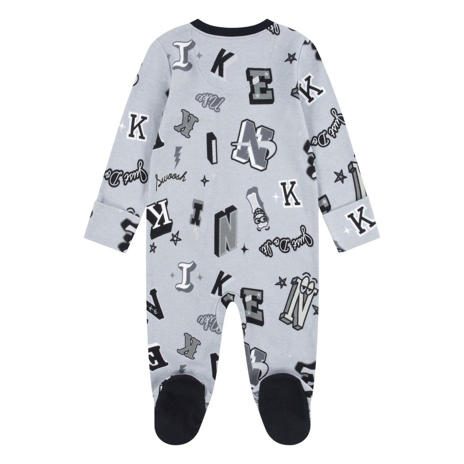 Smoke Grey - Back - Nike Baby Boys Next Gen Full Foot Romper