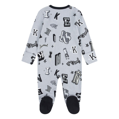 Smoke Grey - Back - Nike Baby Boys Next Gen Full Foot Romper