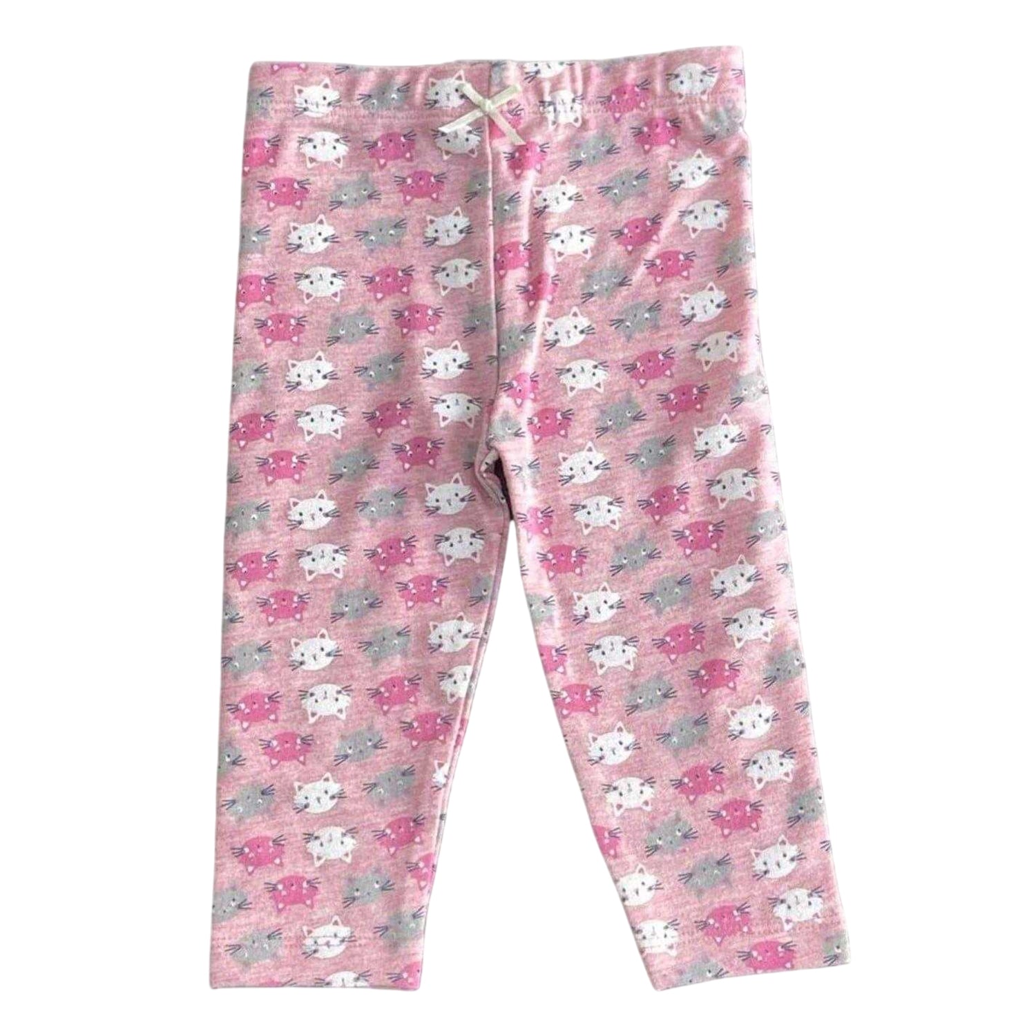 Pink - Side - Hello World Girls Top And Leggings Set