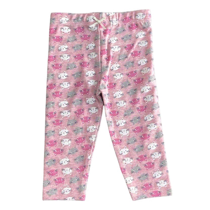 Pink - Side - Hello World Girls Top And Leggings Set