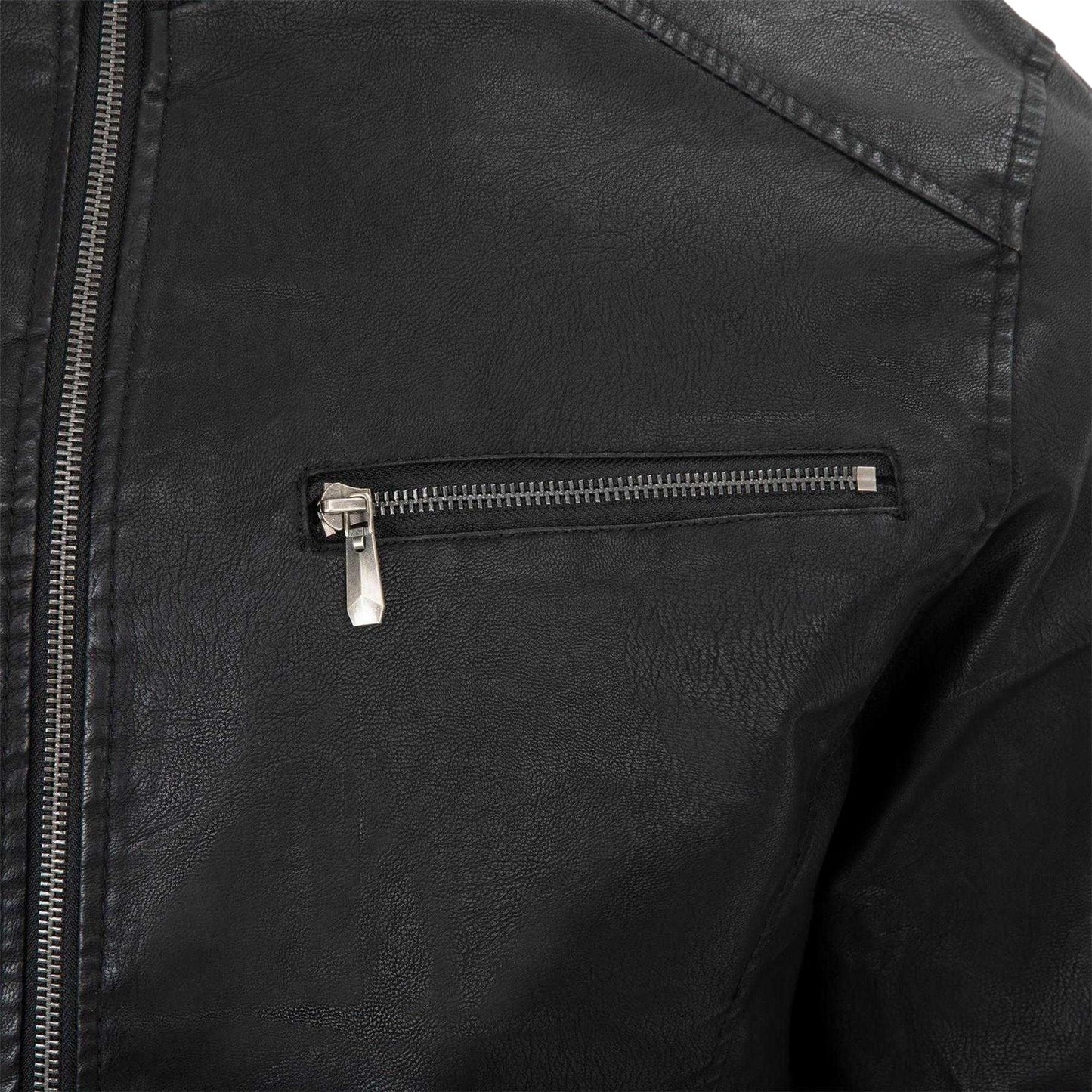 Black - Lifestyle - Firetrap Mens Washed Bomber Jacket