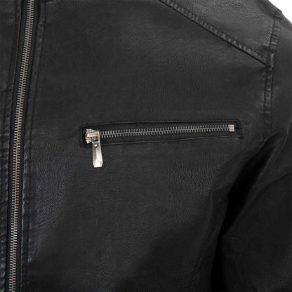 Black - Lifestyle - Firetrap Mens Washed Bomber Jacket